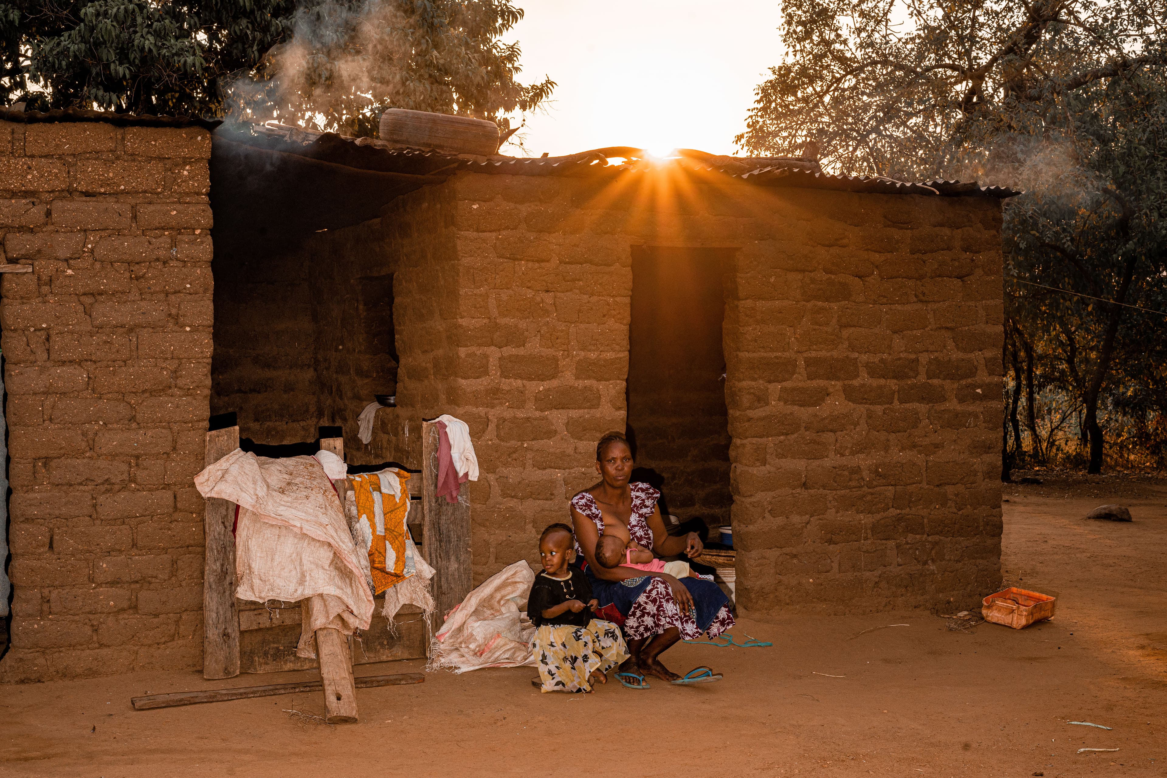 Representative image of a family at home